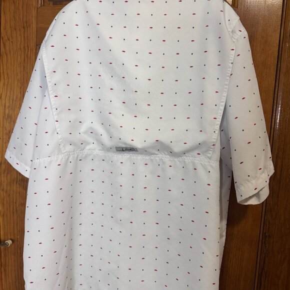 Habit men short sleeve XL fishing shirt fish & stars vented Style TS10411 40 SPF - Picture 3 of 7